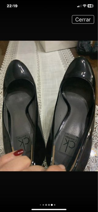 Zapatos de tacón negros Calvin Klein