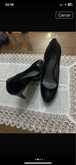 Zapatos de tacón negros Calvin Klein