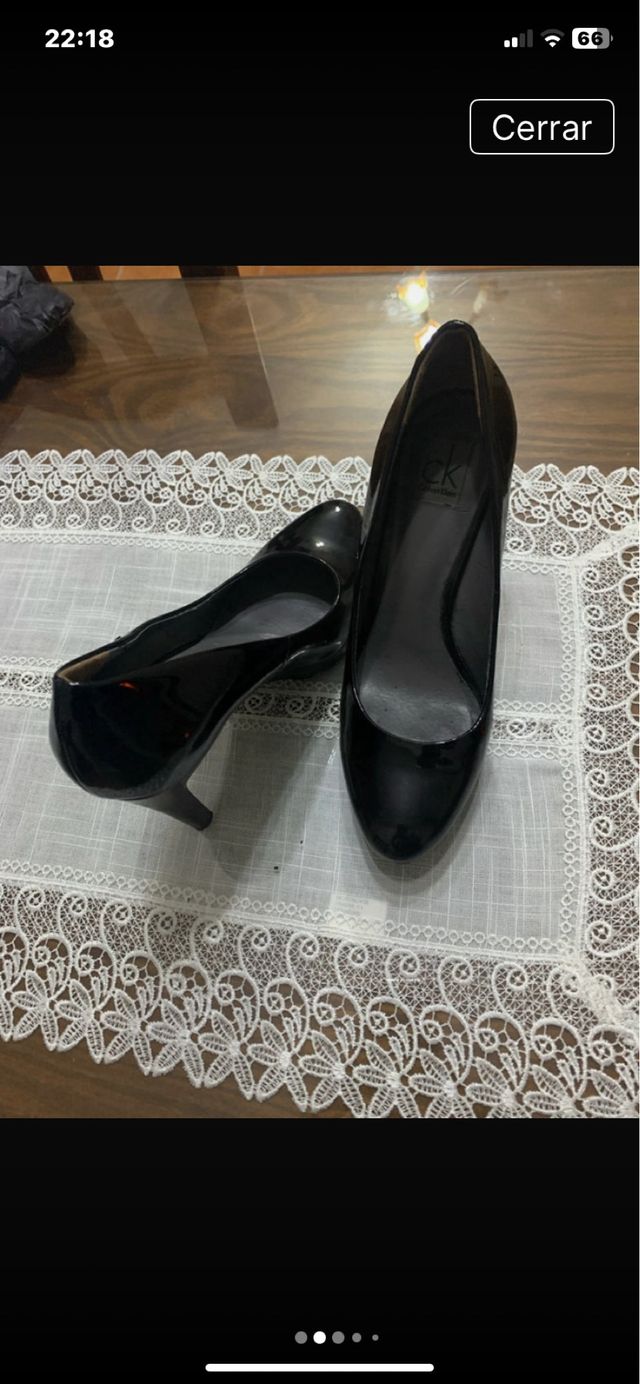 Zapatos de tacón negros Calvin Klein