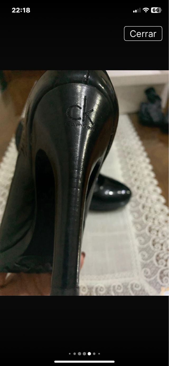 Zapatos de tacón negros Calvin Klein