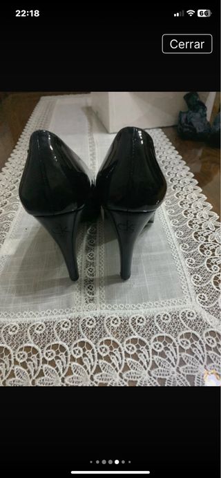 Zapatos de tacón negros Calvin Klein