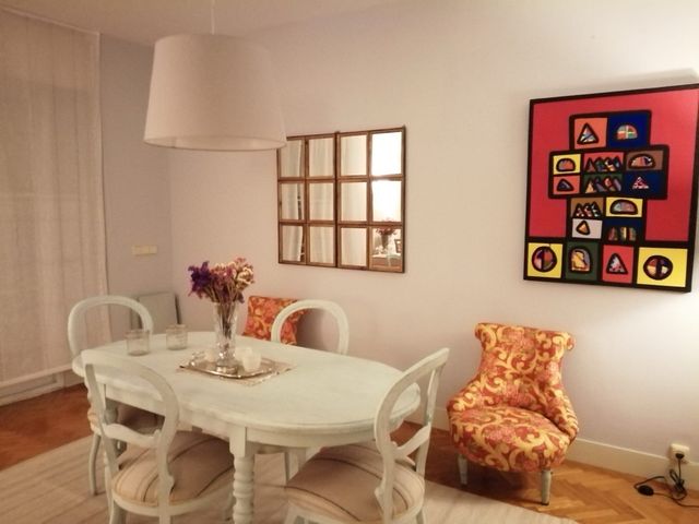 Tappeto in Lana e Cotone Beige Multicolore