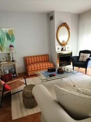 Tappeto in Lana e Cotone Beige Multicolore