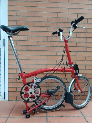 Brompton Roja Plegable