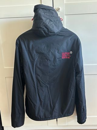 Abrigo Unisex Superdry Negro/Rojo Talla S