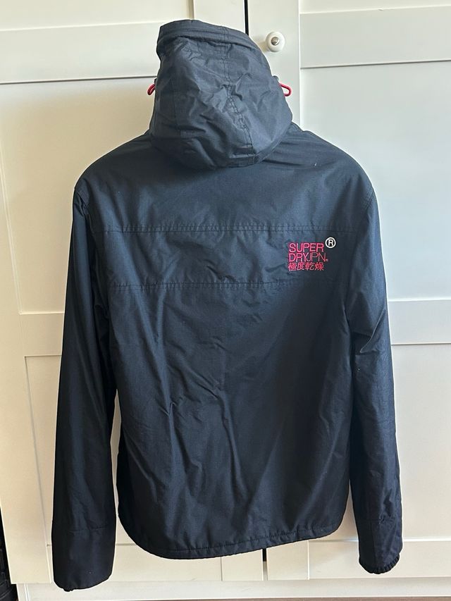 Abrigo Unisex Superdry Negro/Rojo Talla S