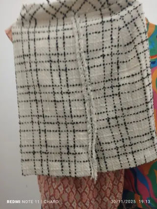 Lote de falda y blusa cuadros