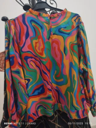 Lote de falda y blusa cuadros