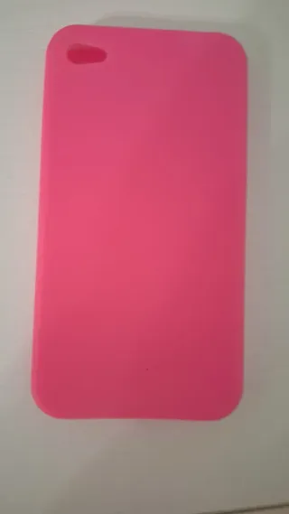Custodia iPhone 4 Rosa / bianco