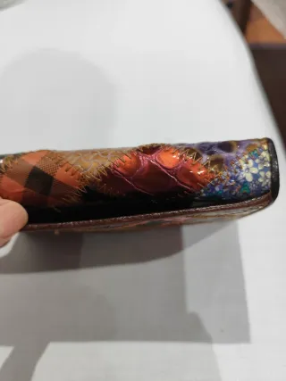 Monedero piel mujer patchwork