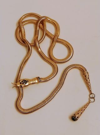 Cintura serpente catena oro nero