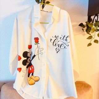 Blusa Blanca Mickey Mouse