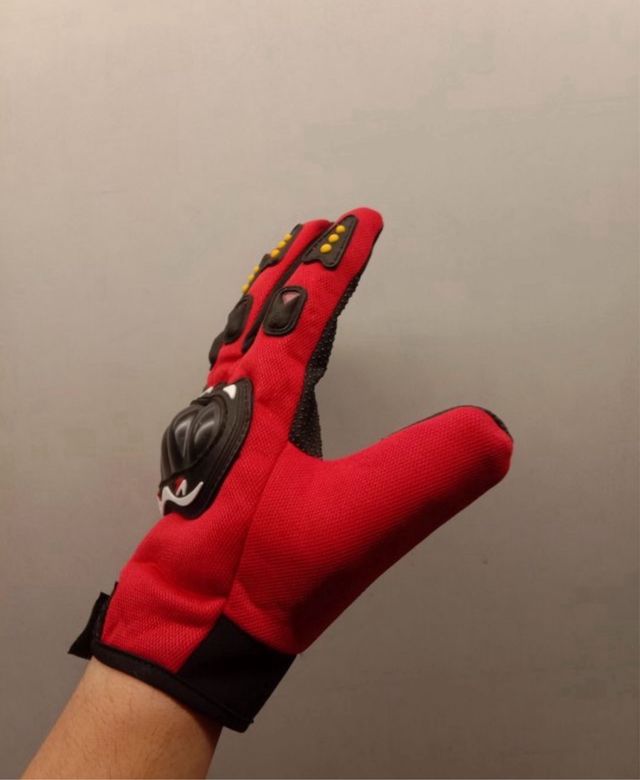 Guantes Moto Deportivos Rojos