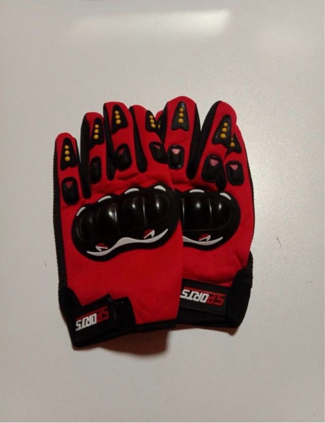 Guantes Moto Deportivos Rojos
