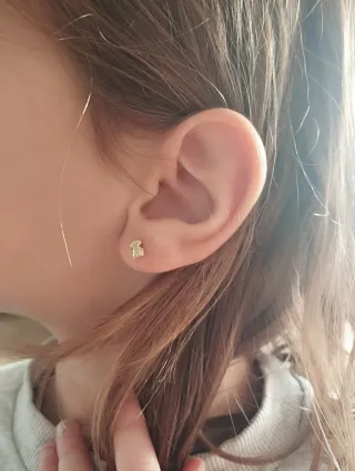 Pendiente Tous Oso Puppies Oro 18k