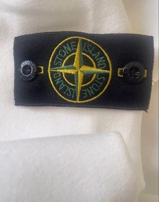 Sudadera Stone Island Talla S Blanca Nueva