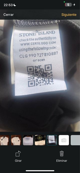 Sudadera Stone Island Talla S Blanca Nueva