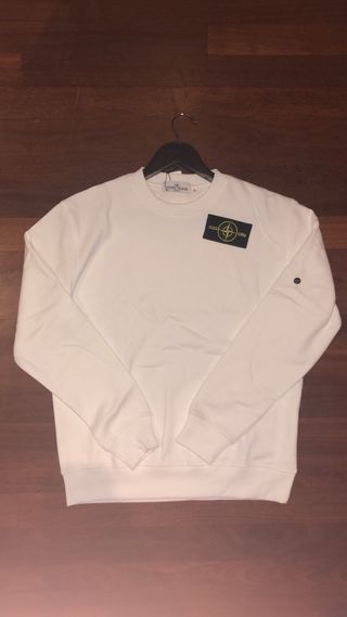 Sudadera Stone Island Talla S Blanca Nueva