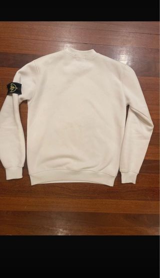 Sudadera Stone Island Talla S Blanca Nueva
