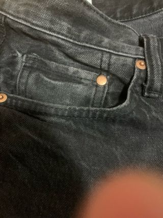 H&M Pantalones Loose Straight Fit Negros