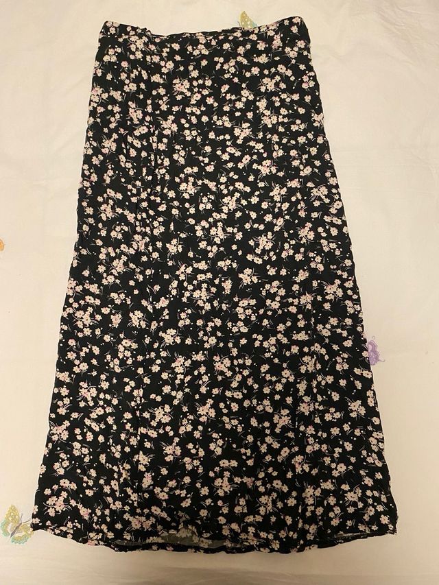 Falda larga floral Noon