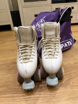 Patines patinaje artístico con bolsa grande.