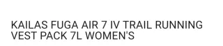 Chaleco de hidratación Kailas Fuga