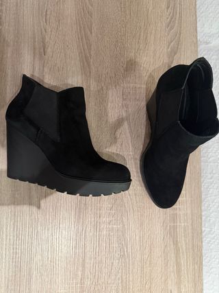 Botines plataforma Calvin Klein negros