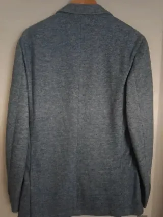 Americana Massimo Dutti Azul/Gris