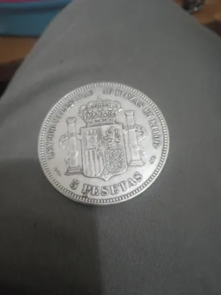 5 Pesetas 1871 Moneda Antigua
