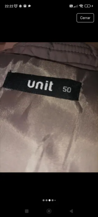 Chaqueta acolchada Unit mujer talla 50