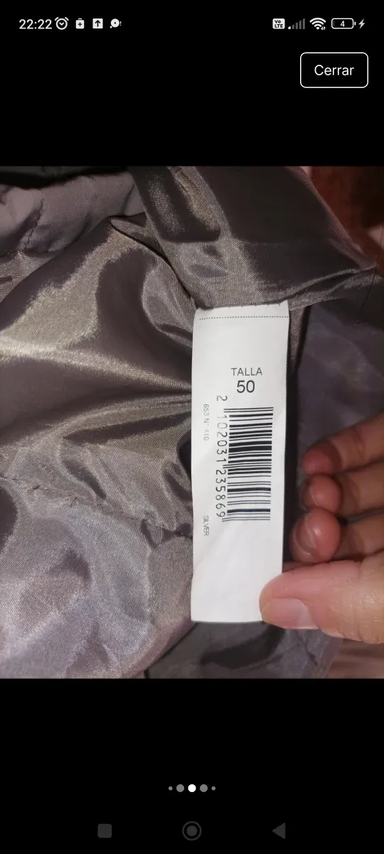 Chaqueta acolchada Unit mujer talla 50