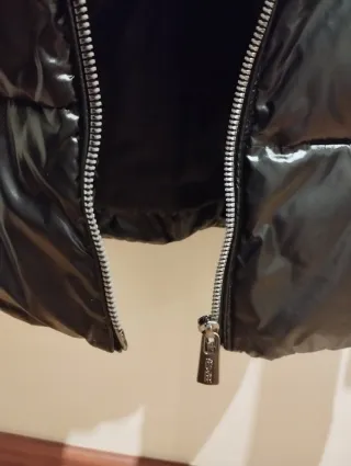 Abrigo largo plumífero mujer