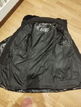 Abrigo largo plumífero mujer