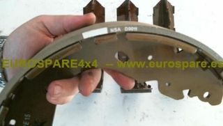 Tambor freno tras nissan navara 2.5 dci d40 19825