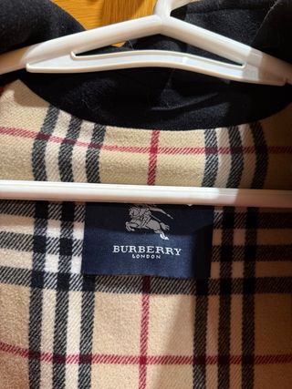 Trenca Burberry Negra Talla 44