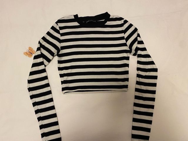 Camiseta Zara Rayas Manga Larga