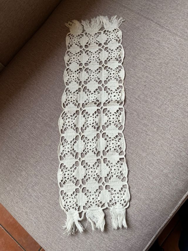 5 tapetes de ganchillo hechos a mano