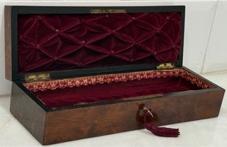 ANTIGUA CAJA GUANTES NAPOLEÓN FRANCIA SIGLO XIX