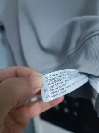 Sudadera Oversize Gris Oysho Talla Única