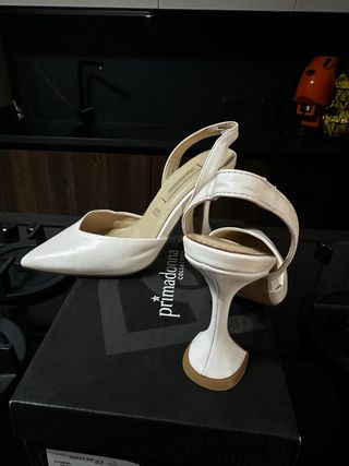 Scarpe Primadonna Vera Pelle Bianche Nuove