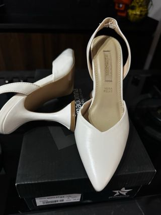 Scarpe Primadonna Vera Pelle Bianche Nuove