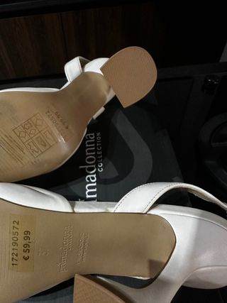 Scarpe Primadonna Vera Pelle Bianche Nuove