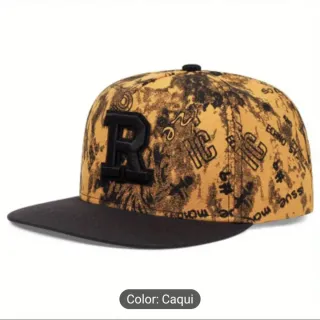 Gorra R Ajustable Negra y Amarilla