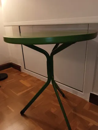 Mesa Redonda Exterior Metal Ø60cm Verde