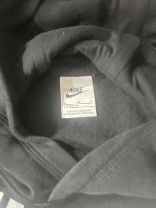 Sudadera Nike Negra Niño