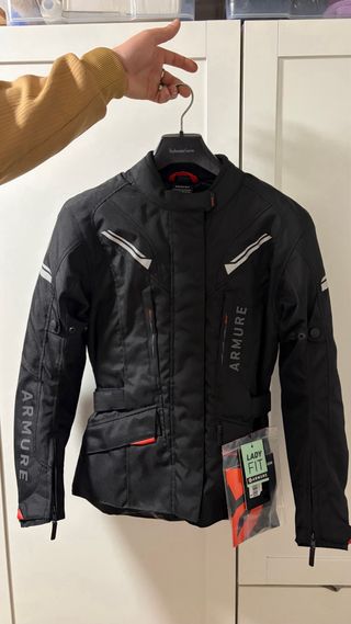 Chaqueta Moto ARMURE Mujer Negra