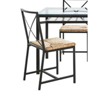 Set di 4 sedie in metallo e iuta IKEA