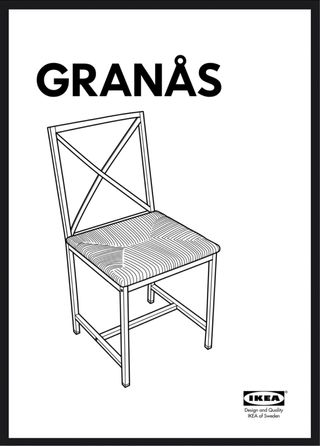 Set di 4 sedie in metallo e iuta IKEA