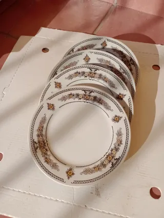 Set 4 Piattini Porcellana Floreale